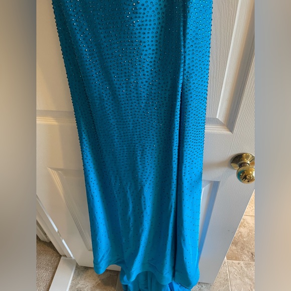 Blue Sherri Hill Dress - Picture 6 of 7